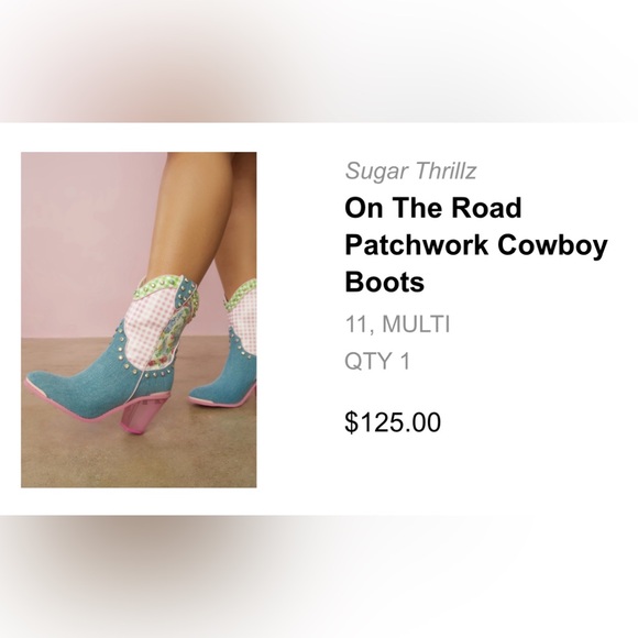 Patchwork Cowboy Boots - Picture 7 of 7